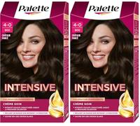 Schwarzkopf - Palette - Coloration Permanente Cheveux - Crème Soin - Couvre 100% des Cheveux Blancs - Tenue 8 semaines - Chatain 800 (Lot de 2)