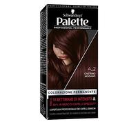 Schwarzkopf Palette de coloration permanente, teinture capillaire, crème colorante professionnelle, couverture des cheveux gris, système anti-dommage, teinte 4-2 brun acajou