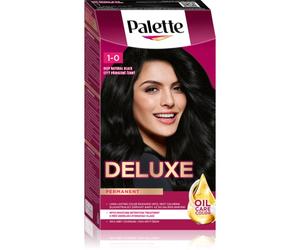 Schwarzkopf Palette Deluxe coloration cheveux permanente teinte 1-0 Deep Natural Black 1 pcs