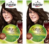 Schwarzkopf - Palette Natural Colors - Coloration Permanente - Châtain 4.0 - Lot de 2