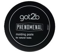 Schwarzkopf - Pâte coiffante got2b PhenoMENal, végétalienne, tenue moyenne, sans colle, finition naturelle, sans silicone, 100 ml