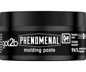 Schwarzkopf - Pâte coiffante got2b PhenoMENal, végétalienne, tenue moyenne, sans colle, finition naturelle, sans silicone, 100 ml