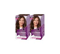 Schwarzkopf - Perfect Mousse - Coloration Cheveux - Mousse Permanente Sans Ammoniaque - Masque Soin 96% D'ingrédients D'origine Naturelle - Noisette 668 - Lot de 2