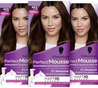 Schwarzkopf Perfect Mousse Coloration mousse permanente 465/4-65 Chocolat (93 ml) - Couverture parfaite des cheveux blancs - Soin intense pour cheveux