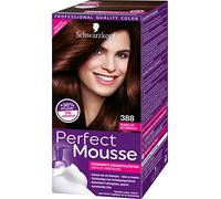 Schwarzkopf Perfect Mousse Permanente Schaumcoloration, 388 Dunkles Rotbraun Stufe 3, 3er Pack (3 x 93 ml)