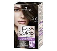 Schwarzkopf - Pro Color - Coloration Permanente Cheveux - Anti-Casse - Colore Protège et Hydrate - Technologie Oméga Plex - Tenue Extra Longue Durée - Châtain 4.0, 1 Unité (Lot de 1)