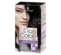 Schwarzkopf - Pro Color - Coloration Permanente Cheveux - Anti-Casse - Technologie Oméga Plex - Tenue Extra Longue Durée - Noir 1.0