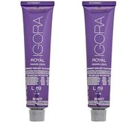 Schwarzkopf Professional Crème colorante permanente Igora Royal Fashion Lights, L-89 Rouge-Violet, 60 ml 4045787389760 (l'emballage peut varier) (Lot de 2)