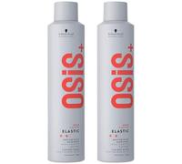 Schwarzkopf Professional OSiS Elastic Laque Cheveux Coiffant Superposable Finition Lisse Anti Humidité Protection Thermique Fixation Normale 300 ml - lot de 2