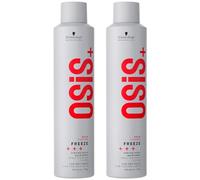 Schwarzkopf Professional OSiS Freeze Laque Cheveux Longue Durée Finition Lisse Anti Humidité Protection Thermique Fixation Forte 300 ml - lot de 2