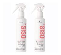 Schwarzkopf Professional - OSIS+ Lot de 2 Flatliner 200ml Spray Thermo-Protecteur Cheveux
