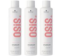 Schwarzkopf Professional OSiS Sparkler Spray De Brillance Sans Silicone Protection Thermique Sans Frisottis Brillance Démêlant Revitalisation Légère 300 ml - lot de 3