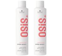 Schwarzkopf Professional OSiS Super Shield Spray Thermoprotecteur Multiusages Protection Thermique Pour Cheveux Longs Réduire L'Emmêlement Contre Le Teint Terne 300 ml - lot de 2