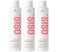 Schwarzkopf Professional OSiS Super Shield Spray Thermoprotecteur Multiusages Protection Thermique Pour Cheveux Longs Réduire L'Emmêlement Contre Le Teint Terne 300 ml - lot de 3