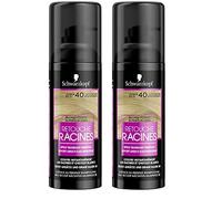 Schwarzkopf - Retouche Racines Cheveux Blancs - Spray Masquant Temporaire Racines Cheveux - S’efface au premier shampooing - Blond Foncé, 120 ml (Lot de 2)