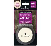 Schwarzkopf - Retouche racines poudre compacte couvrante éponge incluse pour application précise Châtain Clair à Châtain