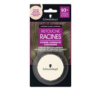 Schwarzkopf - Retouche Racines - Poudre Compacte Couvrante - Eponge Incluse pour Application Précise - S’efface au Premier Shampooing - 93% d’Ingrédients d’Origine Naturelle - Châtain Clair à Châtain, 1 g (Lot de 1)