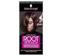 Schwarzkopf Root Retouch Teinture permanente pour cheveux bruns, idéale pour retoucher la repousse des racines grises, sans ammoniac, marron foncé