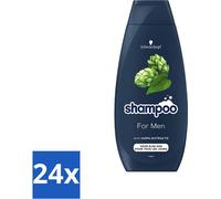 Schwarzkopf - Shampooing - Pour Homme - A l'extrait de houblon - Pour tous les jours - 400 ml - Pack avantage - 24 pièces