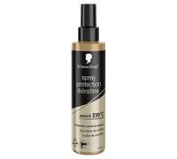 Schwarzkopf - Spray Cheveux Thermo-Protecteur & Laque Cheveux - Formule à la Kératine - Protection jusqu'à 230° - Cheveux Sec, Abîmés ou Sensibilisés par la Chaleur - Sans Rinçage