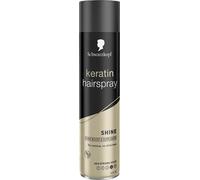 Schwarzkopf Spray coiffant à la kératine pour cheveux, brillant, finition douce et brillante sans résidus, pas de colle et protection contre l'humidité, 400 ml