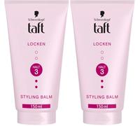 Schwarzkopf Taft Balm Locken Styling Baume coiffant pour cheveux bouclés, doux pour les cheveux et le cuir chevelu, végétalien, 150 ml (Lot de 2)