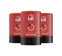 Schwarzkopf - Taft - Gel Cheveux - V12 Power Gel - Fixation Forte - Longue Durée - Tenue 24h - Coiffant Cheveux - Flacon 300 ml (Lot de 3)