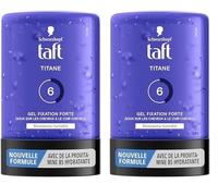 Schwarzkopf - Taft - Gel Tube Coiffant - Gel Titane - Résistance Humidité - Fixation Forte - Doux sur les cheveux - Tenue longue durée - Sans Effet Collant - Formule Provitamine B5-300 ml (Lot de 2)