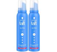 Schwarzkopf Taft Mousse coiffante ultra (150 ml), tenue niveau 4, pour tous les types de cheveux, renforce les cheveux, formule végétalienne* (Lot de 2)