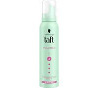 Schwarzkopf Taft Mousse coiffante volume (150 ml), niveau de tenue 4, mousse capillaire pour cheveux fins, mousse volumisante, prévient les dommages causés par le sèche-cheveux, sans coller, formule