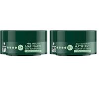 Schwarzkopf - Taft - Pâte Argileuse Cheveux Matifiante - Fixation Forte - Longue Durée - Tenue 24h - Coiffant Cheveux - Contenant de 75 ml (Lot de 2)