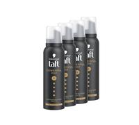 Schwarzkopf Taft Powerful Age Lot de 4 mousses coiffantes 150 ml Indice de tenue 5 Pour tous les types de cheveux Volume pour cheveux fins et clairsemés Formule végétalienne