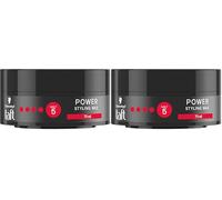 Schwarzkopf TAFT Styling Wax Power Cire coiffante végétalienne pour une tenue jusqu'à 48 heures de force, douce pour les cheveux et le cuir chevelu, 75 ml (Lot de 2)