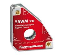 Schweißkraft Aimant d'angle de soudure permanent SSWM 20 (pour angle de maintien 30°, 45°, 60°, 90° / force de maintien 20 kg/dimensions 140 x 111 x 19 mm) 1790070