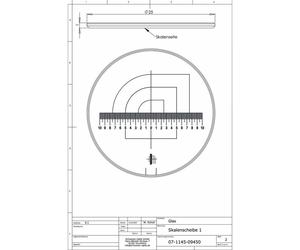 Schweizer Echelle 1 pour loupe de mesure Tech-Line