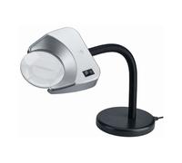 Schweizer Lampe loupe Tech-Line LED PIED DE TABLE 2700K, 2x/Ø120mm, biconvexe, pied de table