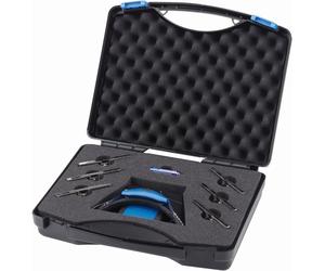 Schweizer Loupe frontale professionnelle à LED Tech-Line dans coffret en plastique (1.85x, 2x, 2.5x, 2.75x, 3x, 3.5x)