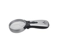 SCHWEIZER Loupe à main à éclairage Tech-Line CLASSIC agrandissement 10x LED D...