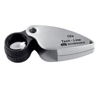 SCHWEIZER Loupe pliable Tech-Line agrandissement 20x D. de lentille 16,8 mm