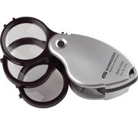 Schweizer Loupe de poche pliable Tech-Line MULTI Lanyard 3x+5x=8x