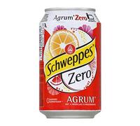 Schweppes Agrum Zero 33 cl - lot de 3 x 24 (72 canettes)