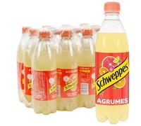 Schweppes Agrumes Bouteille 50cl - Pack de 12 bouteilles