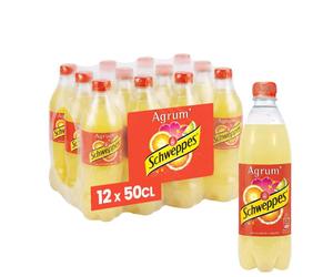 Schweppes Agrumes Bouteille 50cl - Pack de 12 bouteilles