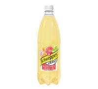 Schweppes Agrumes Zéro - Boisson Gazeuse - Sans sucres et sans calorie - 1L