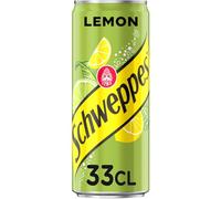 SCHWEPPES Lemon Boisson gazeuse au citron et citron vert 33 cl