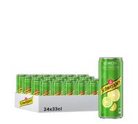 SCHWEPPES Lot de 24 canettes de schweppes au citron - 24 x 33 cl