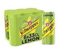 SCHWEPPES - Soda Pétillant au Citron, Fraîcheur Acidulée et Légère pour vos Pauses (6 x 33cL)