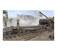 Wagon plateforme de transport de chars