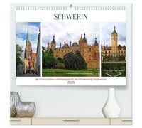 SCHWERIN, die wunderschöne Landeshauptstadt von Mecklenburg-Vorpommern (hochwertiger Premium Wandkalender 2026 DIN A2 quer), Kunstdruck in Hochglanz: ... und heutige Landeshauptstadt Schwerin