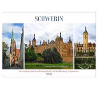 SCHWERIN, die wunderschöne Landeshauptstadt von Mecklenburg-Vorpommern (Wandkalender 2026 DIN A3 quer), CALVENDO Monatskalender: Ein Streifzug durch ... und heutige Landeshauptstadt Schwerin
